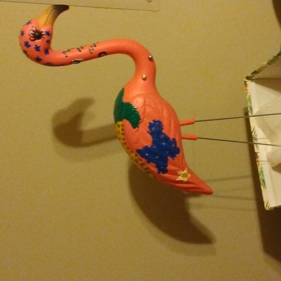 Hand Painted Funky Flamingo - Picture 5 of 7